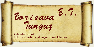 Borisava Tunguz vizit kartica